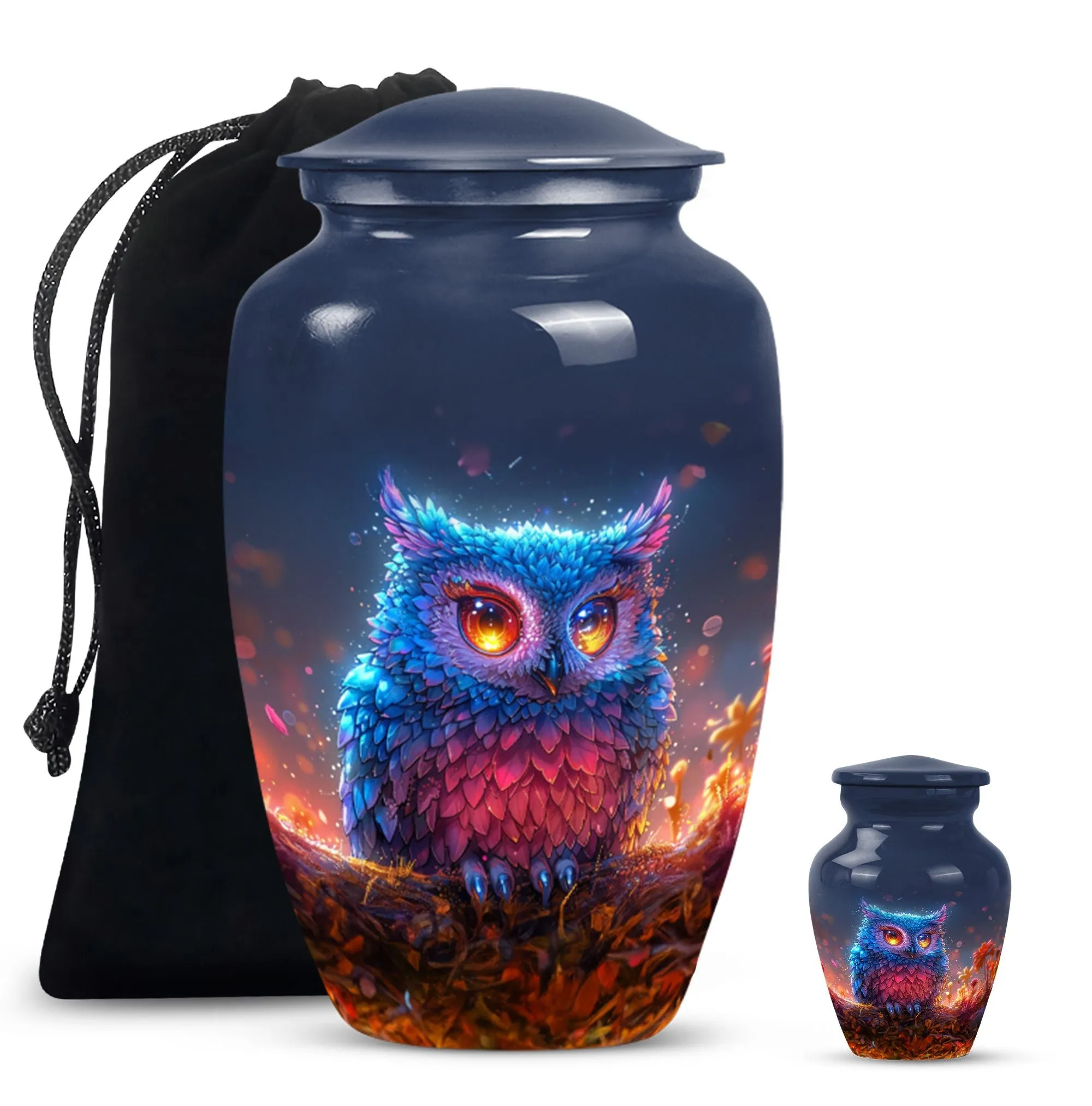 Classic Owl Ornamental Keepsake - Cremation Urn for Adults