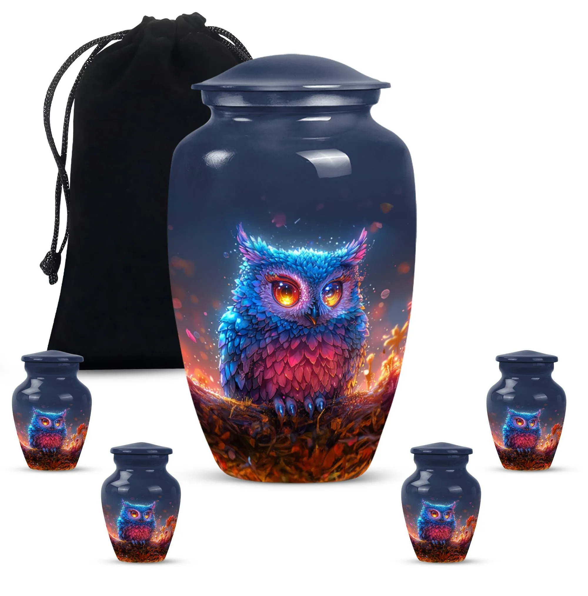 Classic Owl Ornamental Keepsake - Cremation Urn for Adults