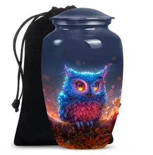 Classic Owl Ornamental Keepsake - Cremation Urn for Adults