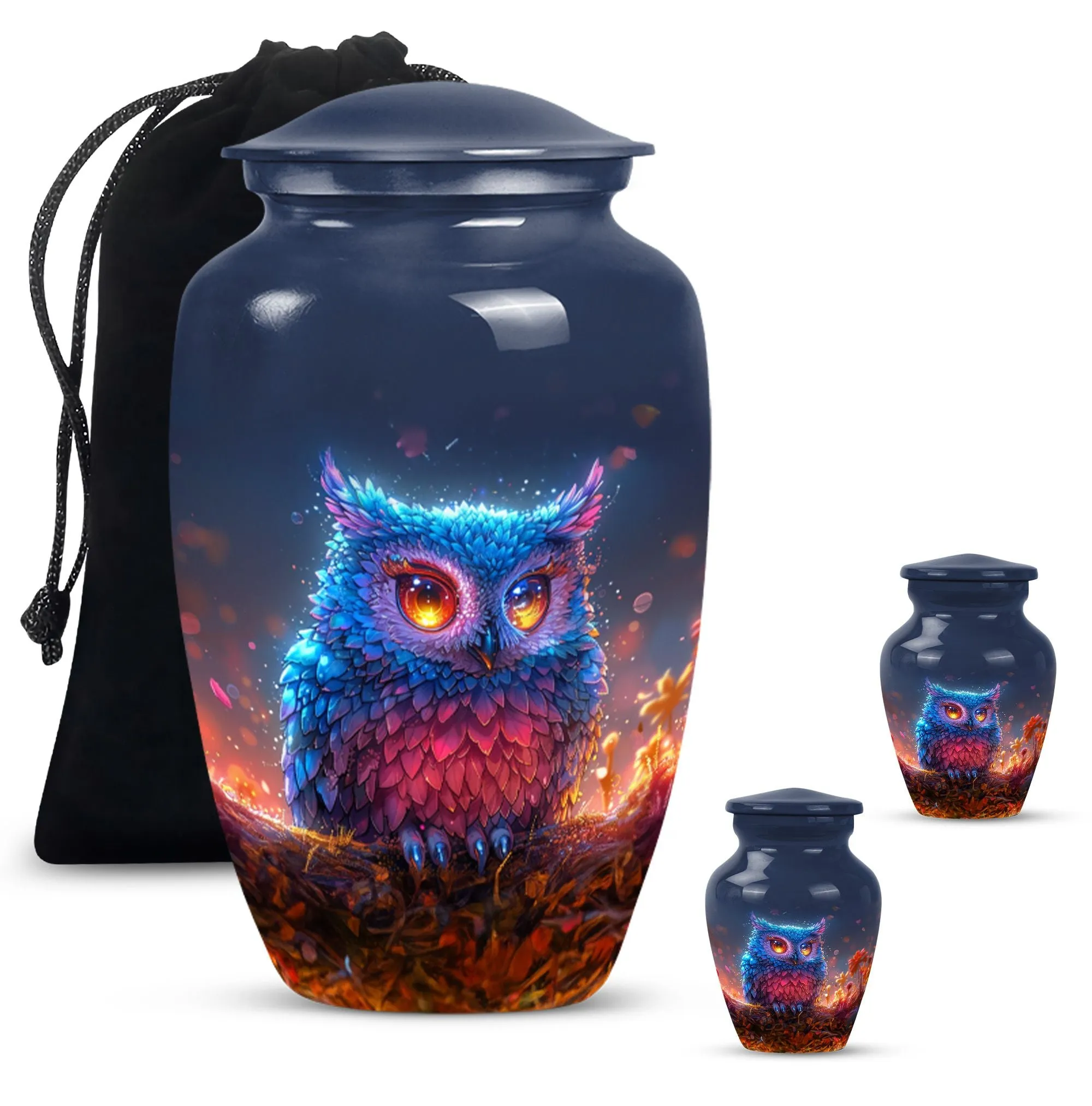 Classic Owl Ornamental Keepsake - Cremation Urn for Adults