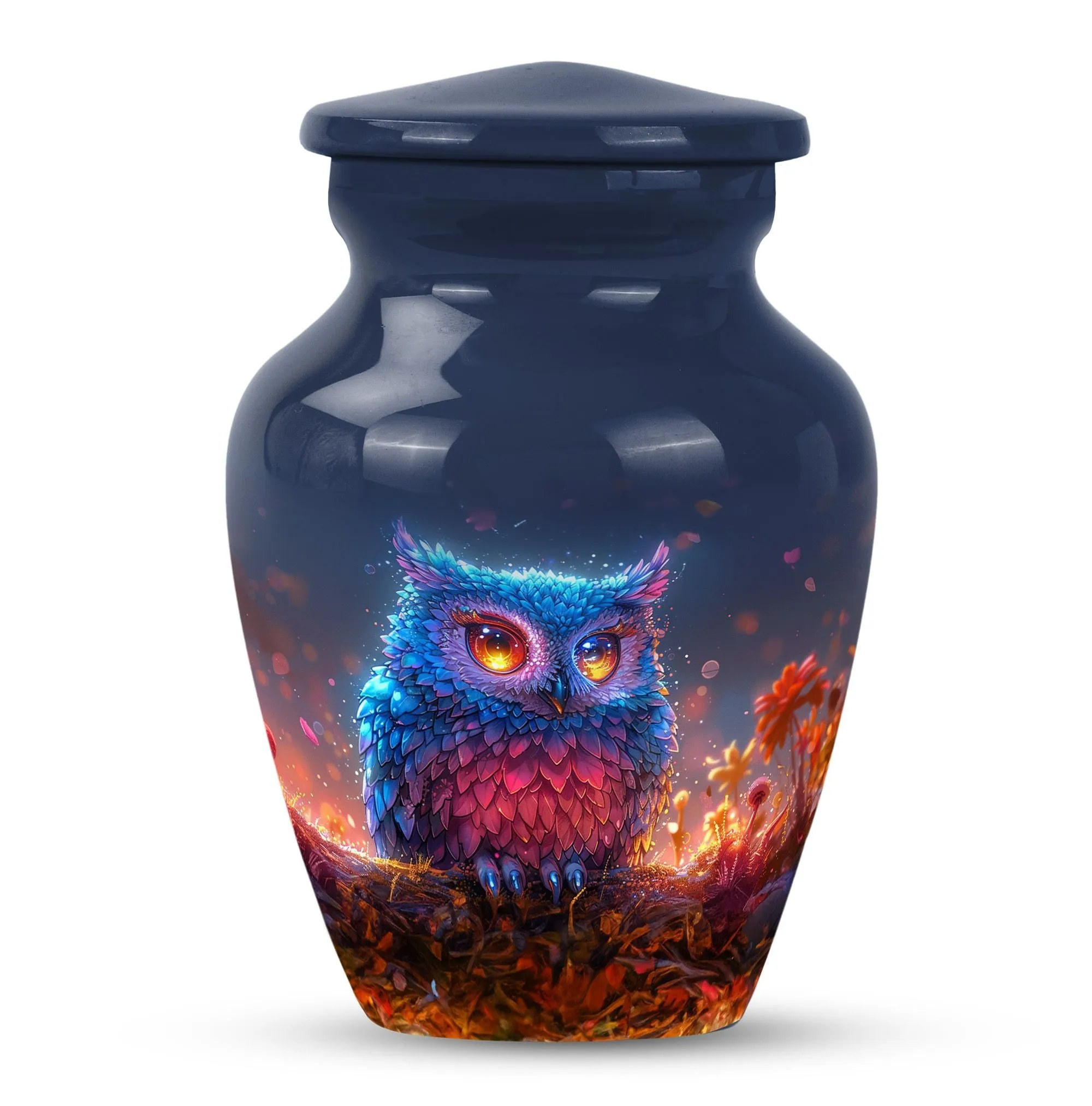 Classic Owl Ornamental Keepsake - Cremation Urn for Adults