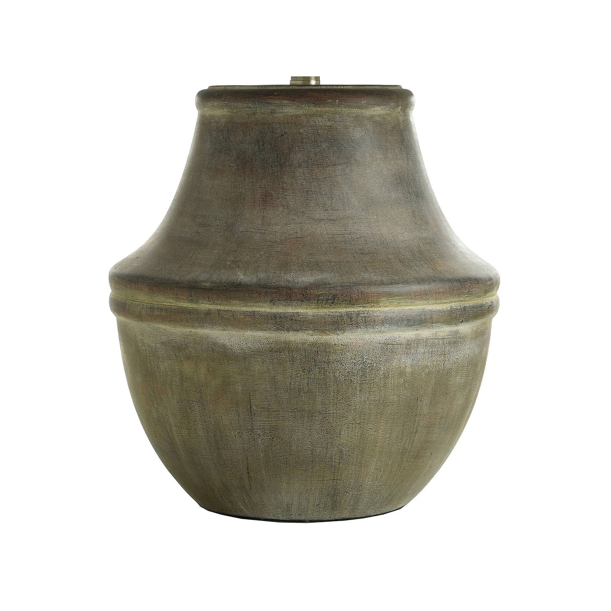 Collective Design By Stylecraft Large Pottery Coolie Shade Table Lamp TL332591JCDS - WASHED BRONZE ONE SIZE