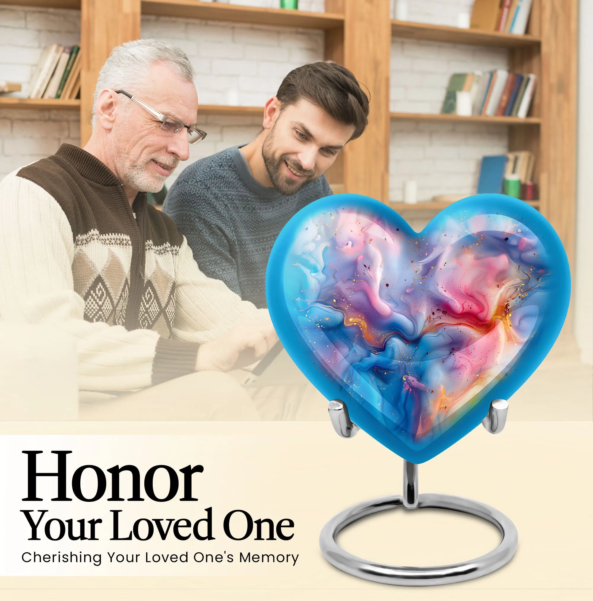 Colourful Swirl Urn - Adornment for Dignified Memorial
