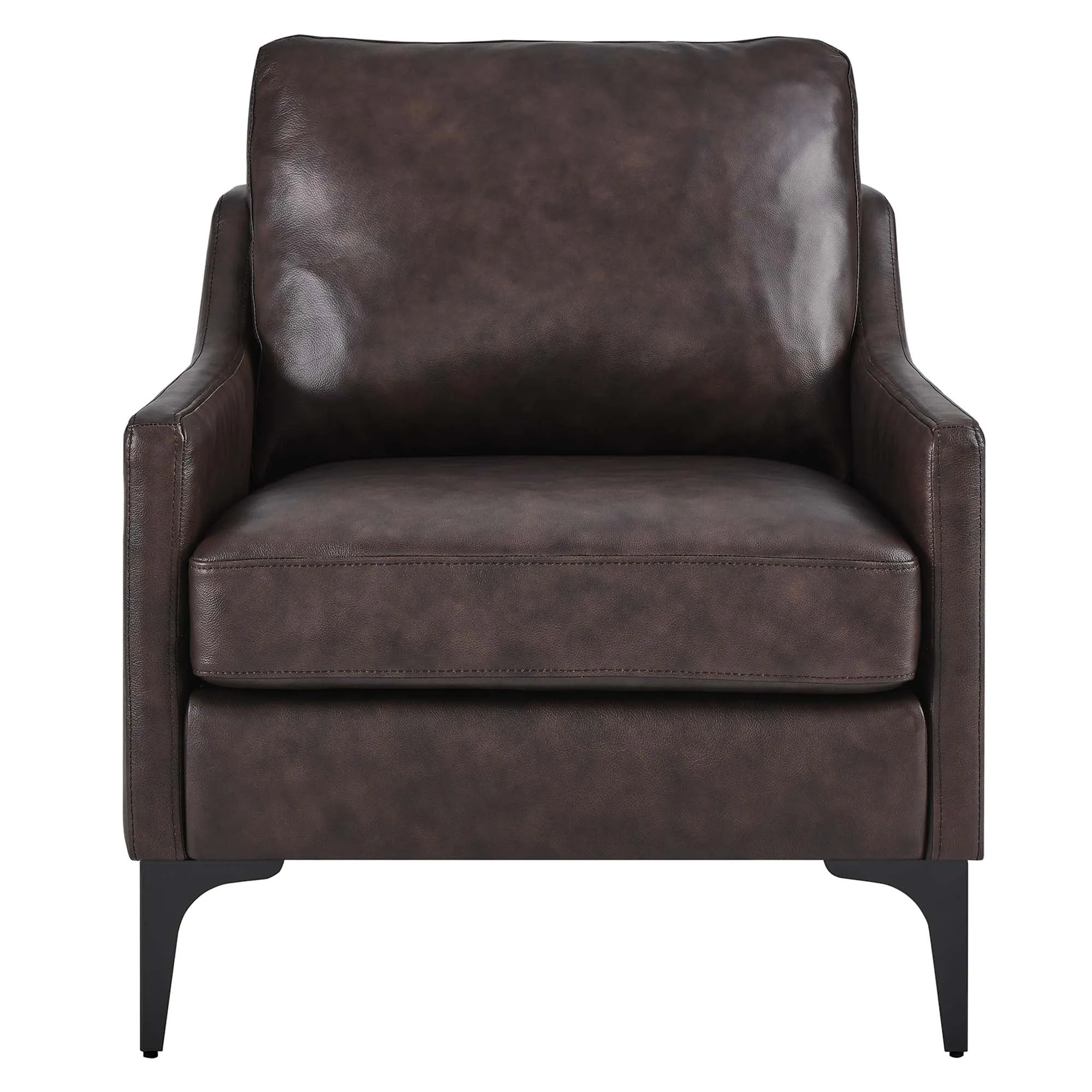 Corland Leather Armchair by Modway
