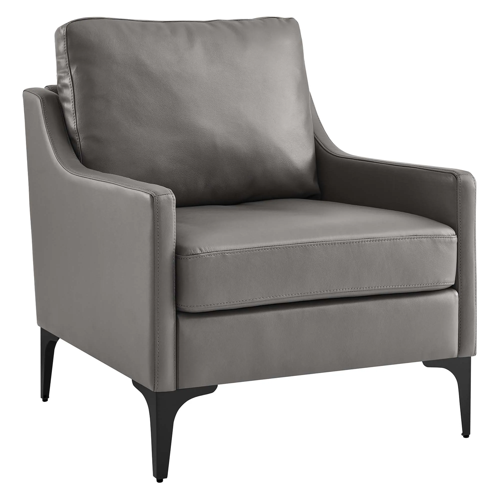 Corland Leather Armchair by Modway