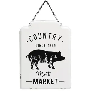 *Country Meat Market Metal Hanging Sign