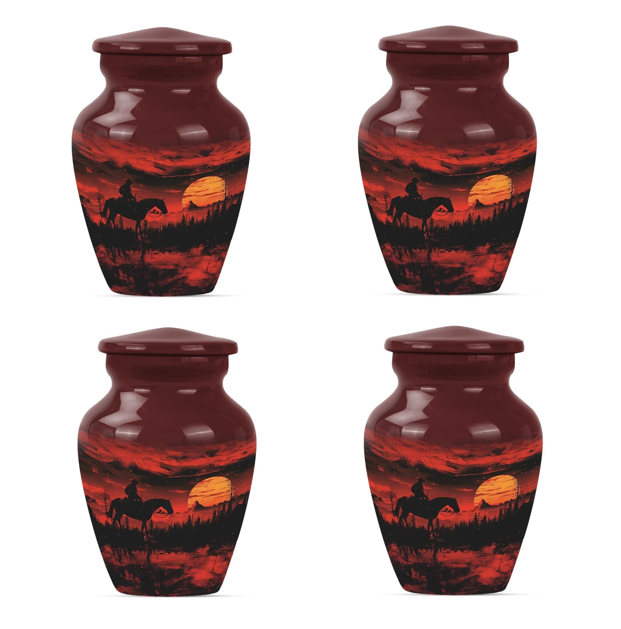 Cowboy Urn for Cremation Remembrances