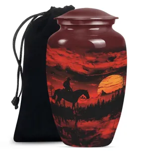 Cowboy Urn for Cremation Remembrances