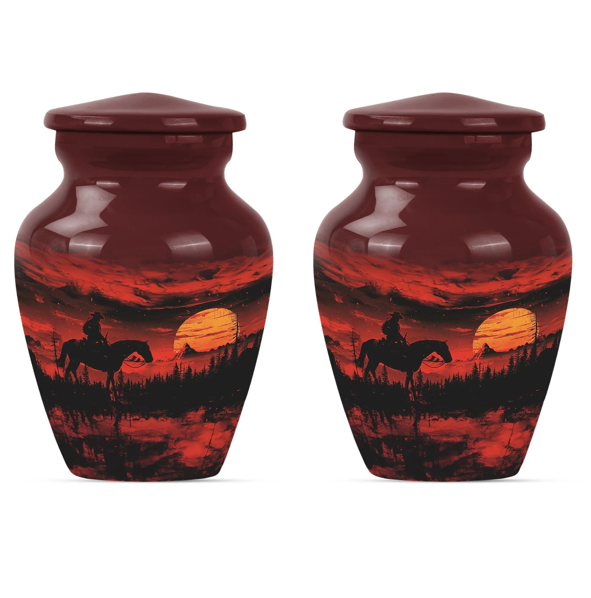 Cowboy Urn for Cremation Remembrances