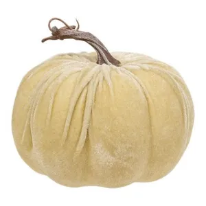 *Cream Velvet Pumpkin 6.5"