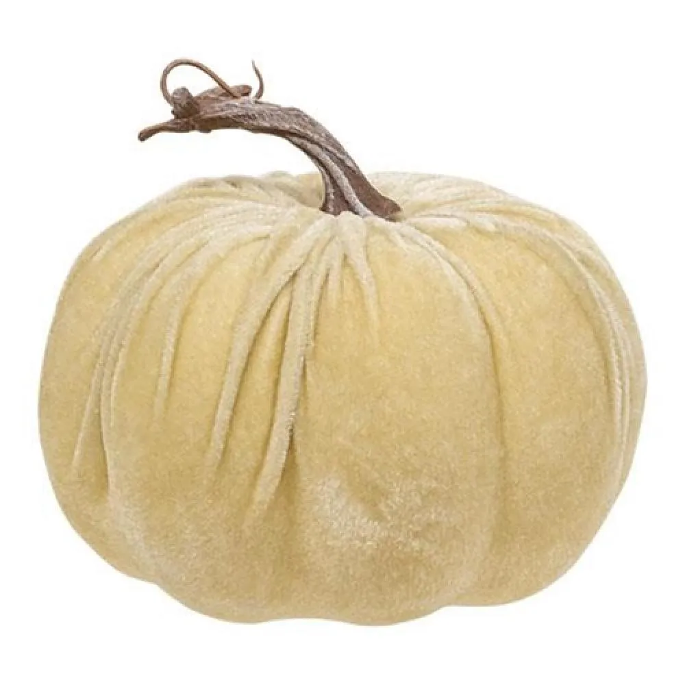*Cream Velvet Pumpkin 6.5"