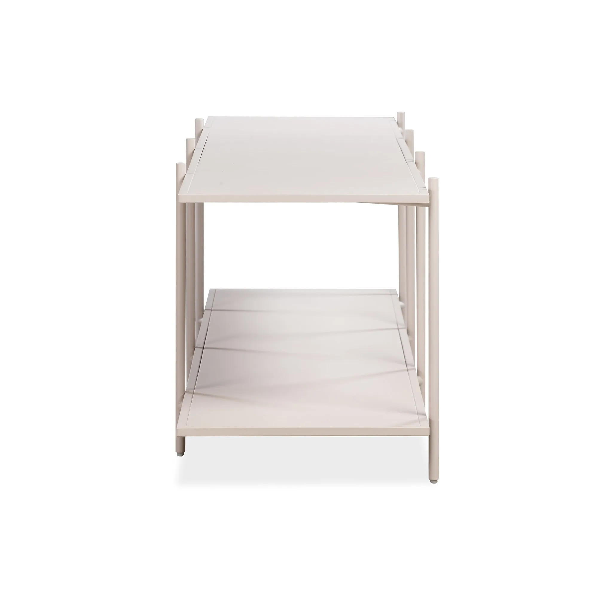 Cross Shelving Unit Low - Warm Beige