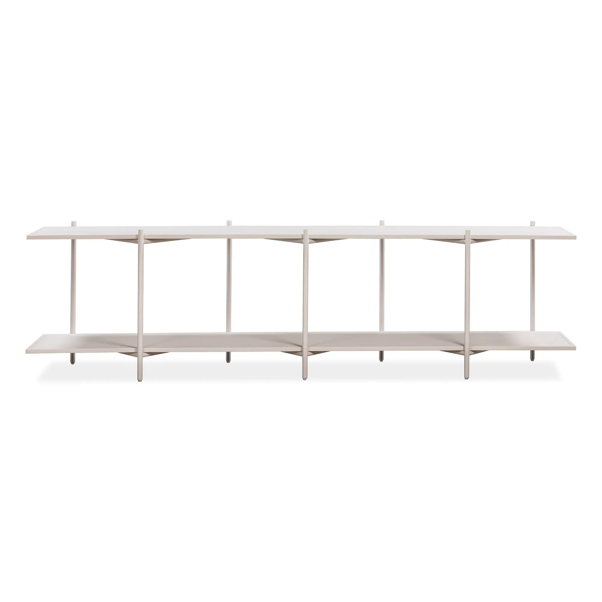 Cross Shelving Unit Low - Warm Beige