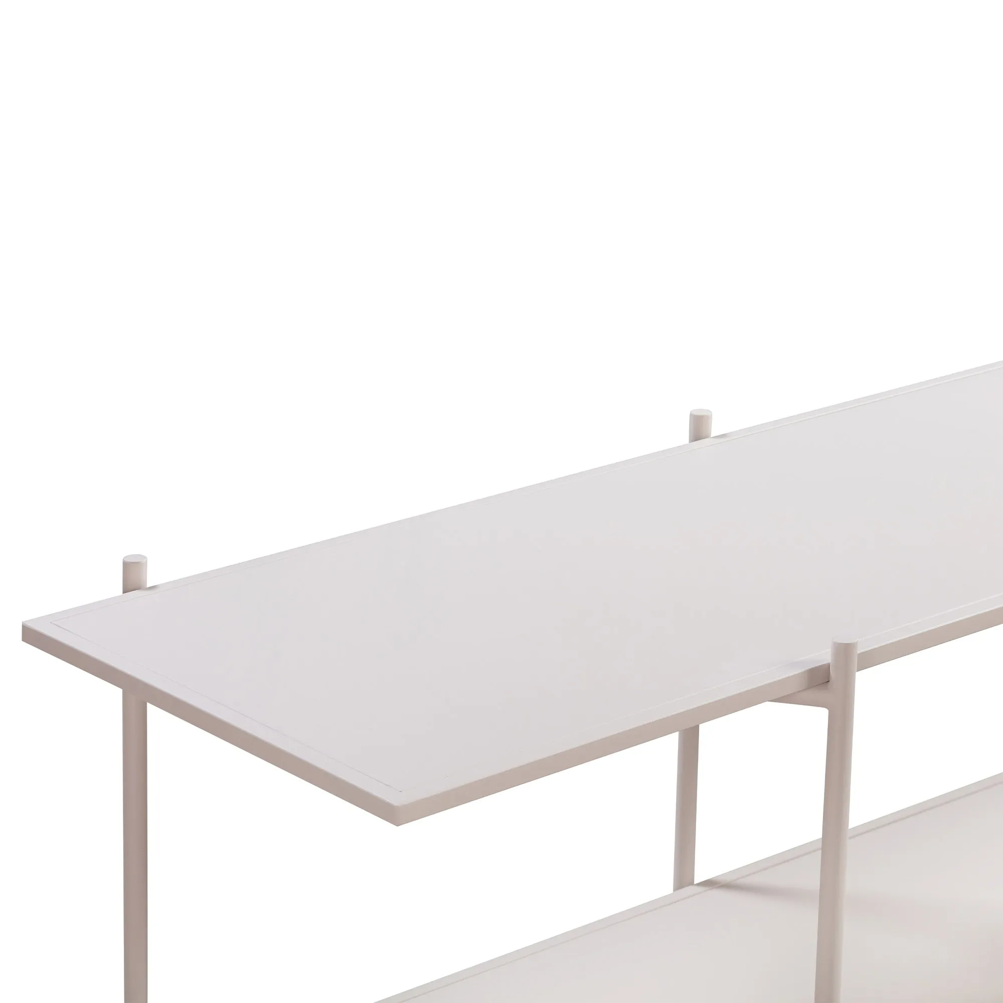 Cross Shelving Unit Low - Warm Beige