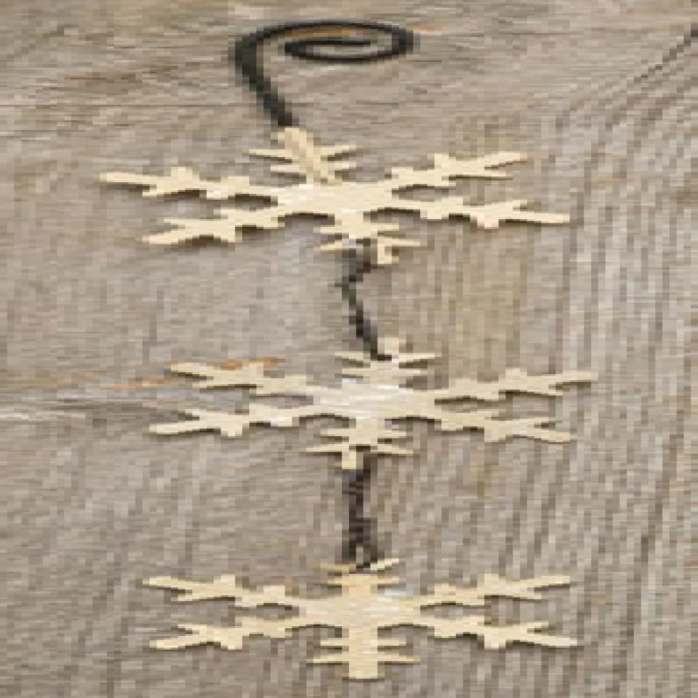 *Dangling Snowflake Ornament