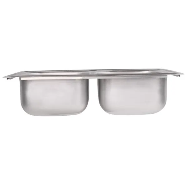 Dayton Drop-In Stainless Steel 25 in. 3-Hole Double Bowl Kitchen Sink