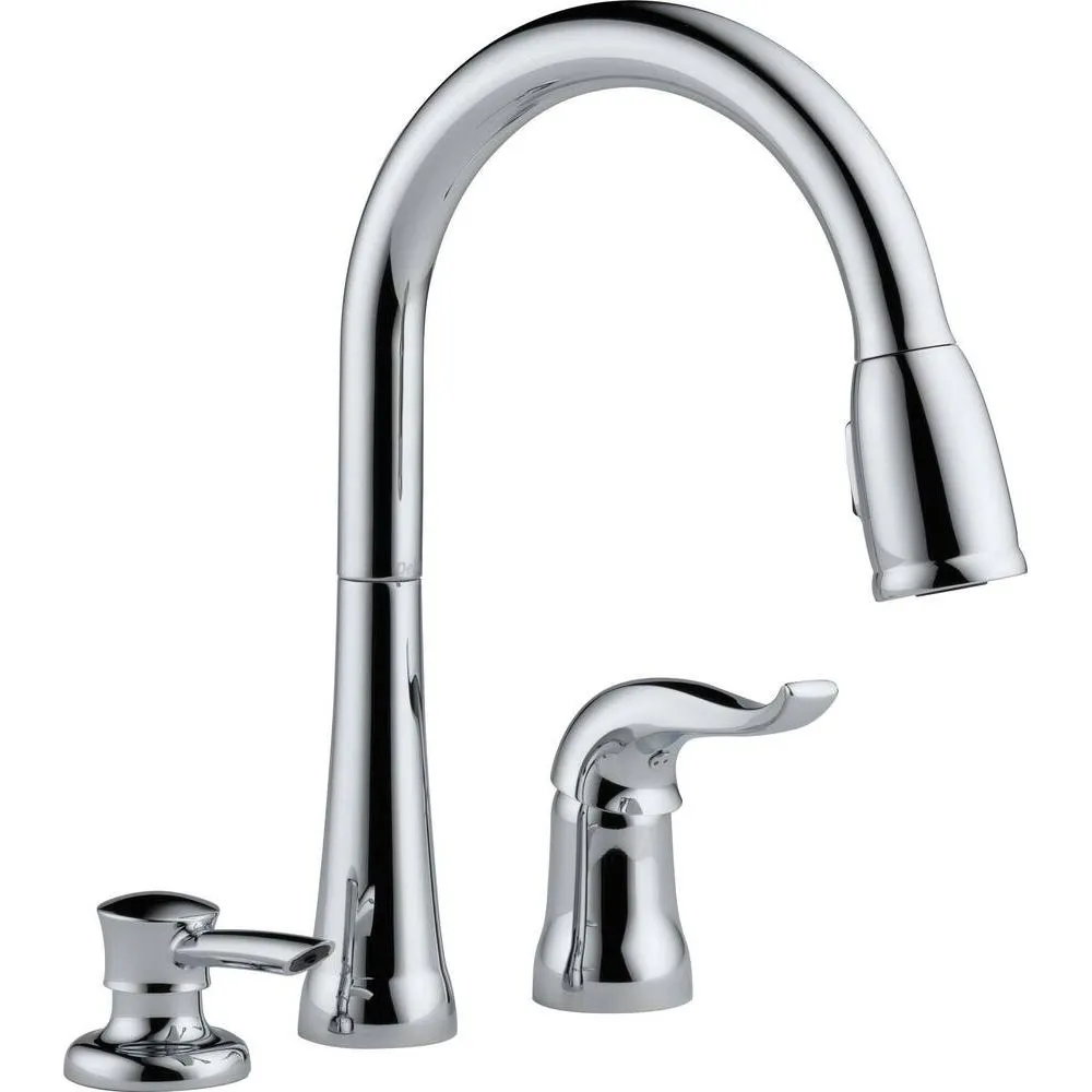 Delta 16970-SD-DST Kate Single-Handle Pull-Down Sprayer Kitchen Faucet - Chrome
