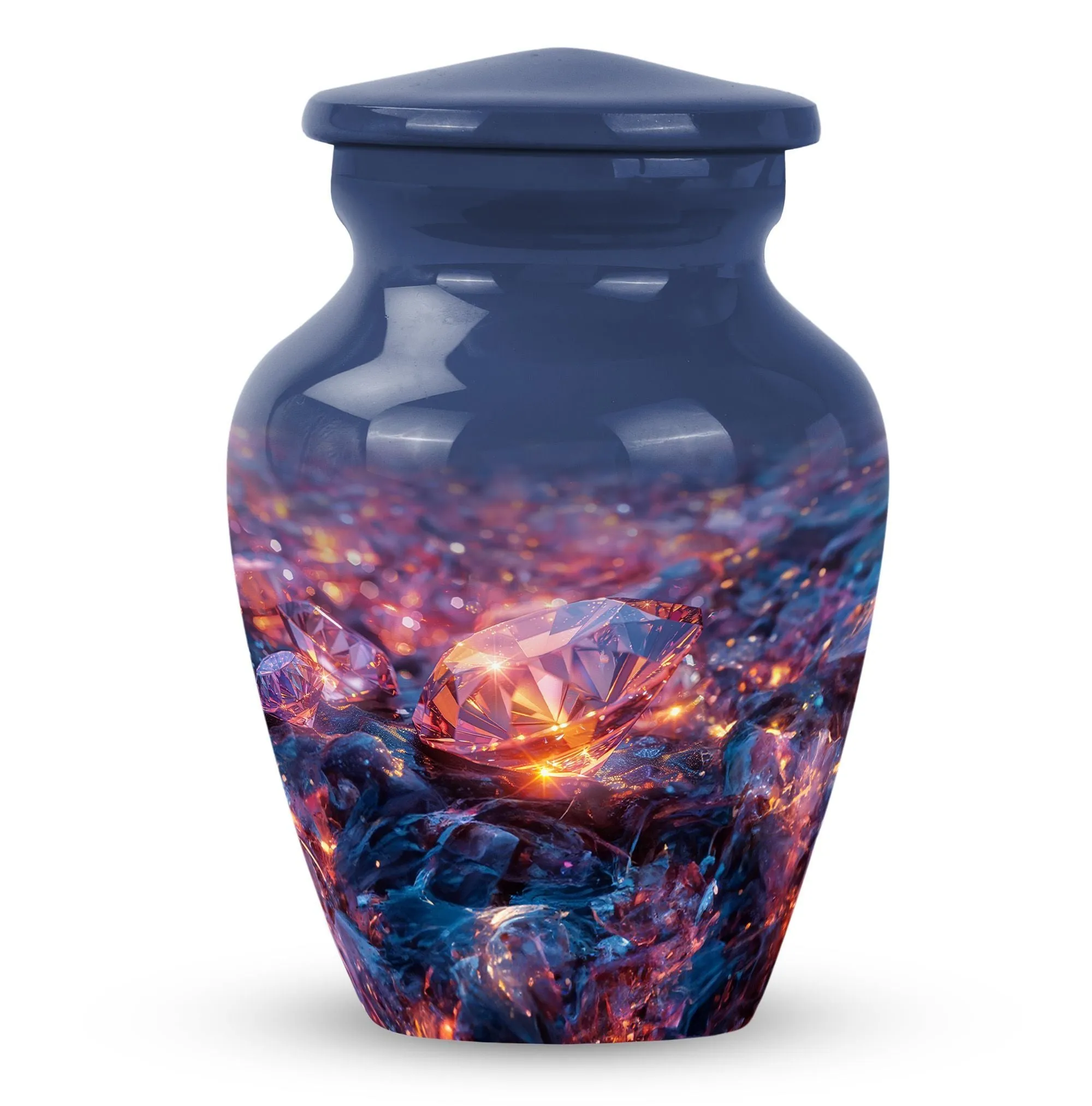 Diamond Custom Urn for Human Ashes Cherished Memorials