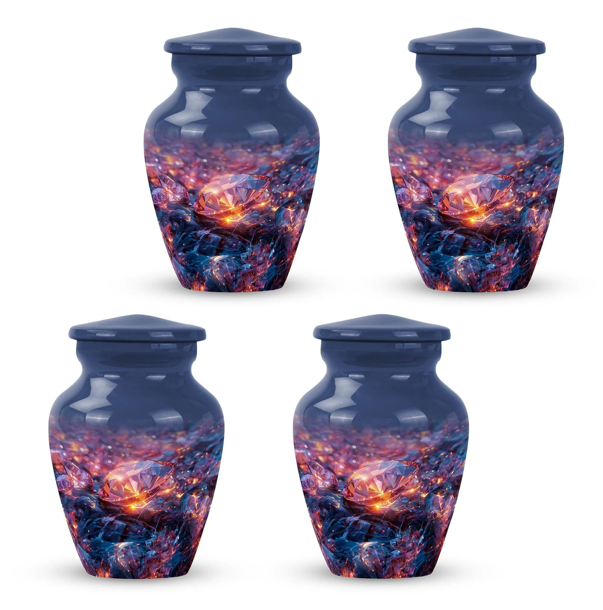 Diamond Custom Urn for Human Ashes Cherished Memorials