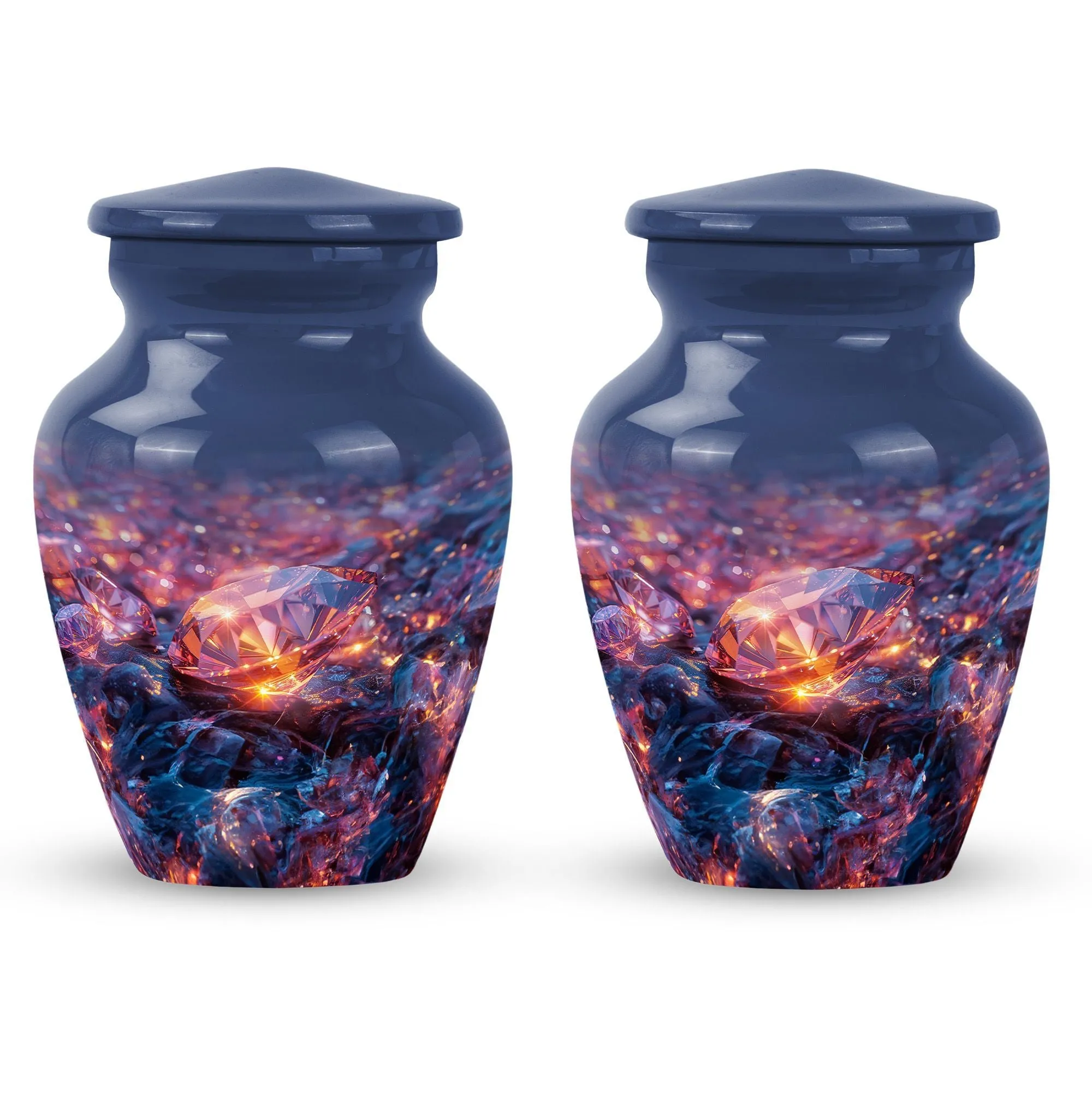 Diamond Custom Urn for Human Ashes Cherished Memorials