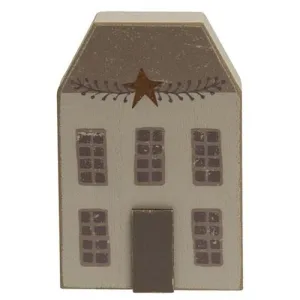*Distressed Primitive Saltbox Sitter