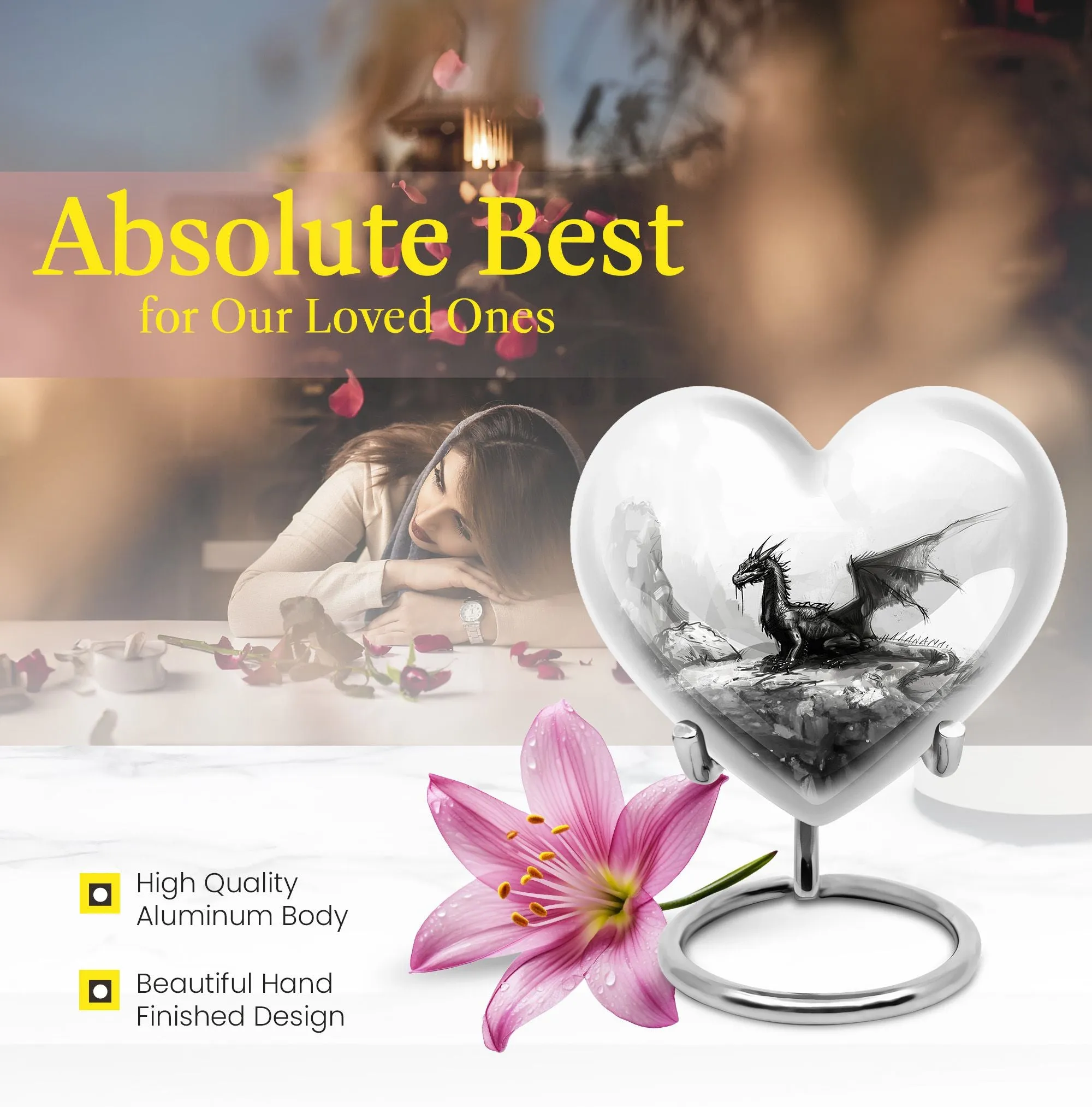 Dragon Themed Cremation Memorabilia - Tranquil Remembrance