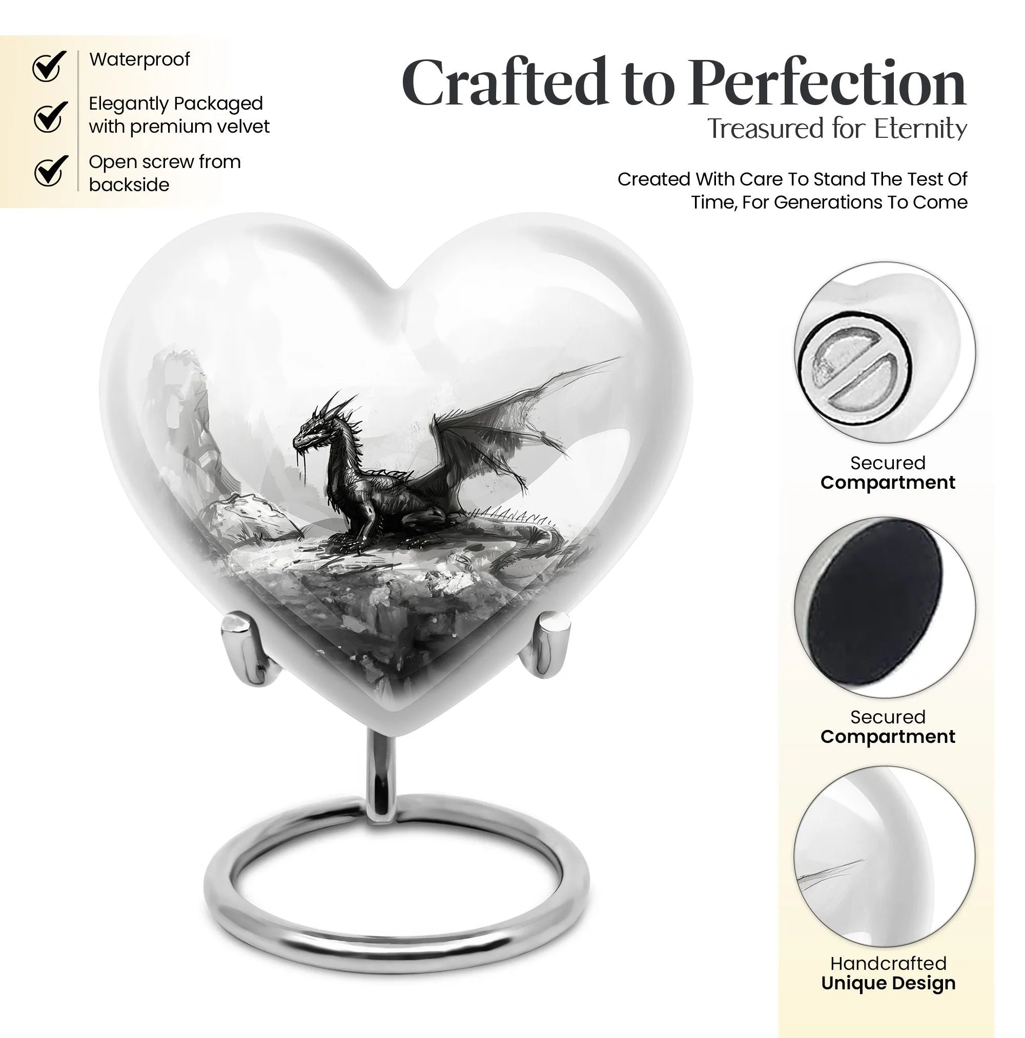 Dragon Themed Cremation Memorabilia - Tranquil Remembrance