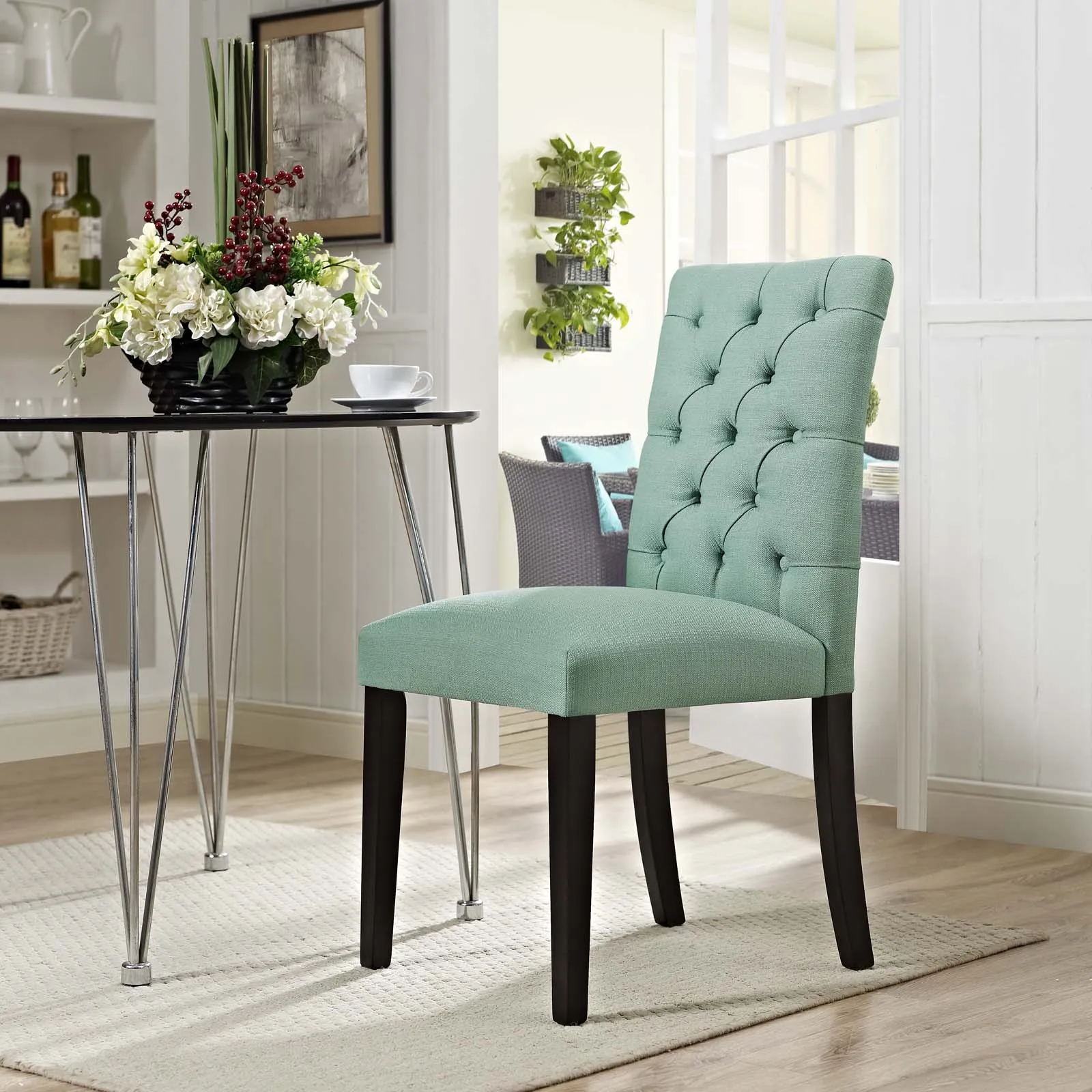 Duchess Button Tufted Fabric Dining Chair by Modway