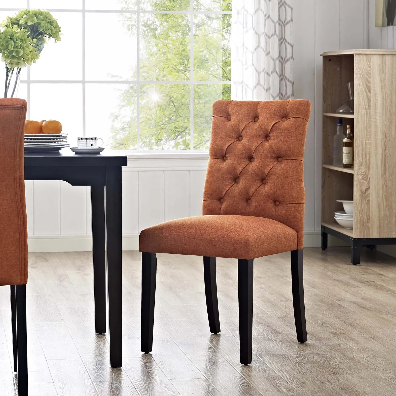 Duchess Button Tufted Fabric Dining Chair by Modway