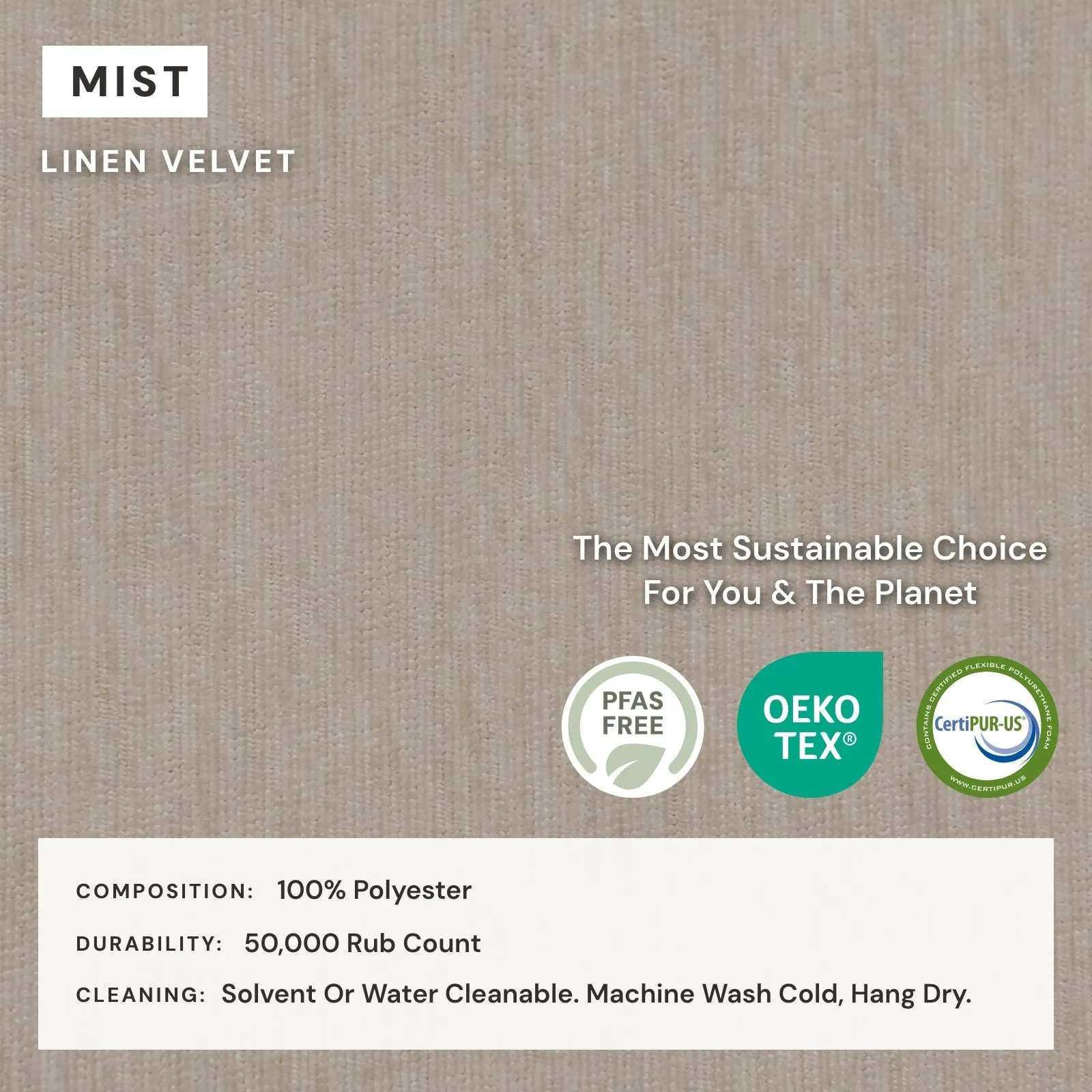 Elevate Comfort Layer for 3-Seater   Bench Ottoman in Mist