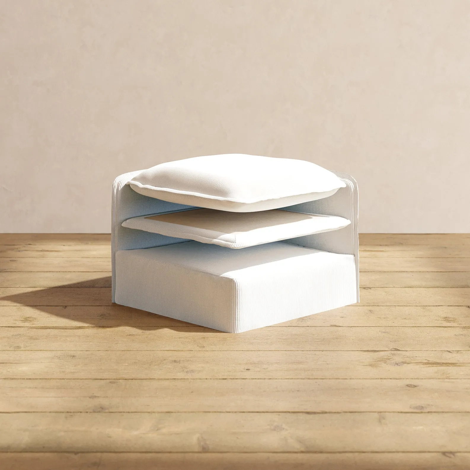 Elevate Comfort Layer for 4-Seater   Bench Ottoman in Milk