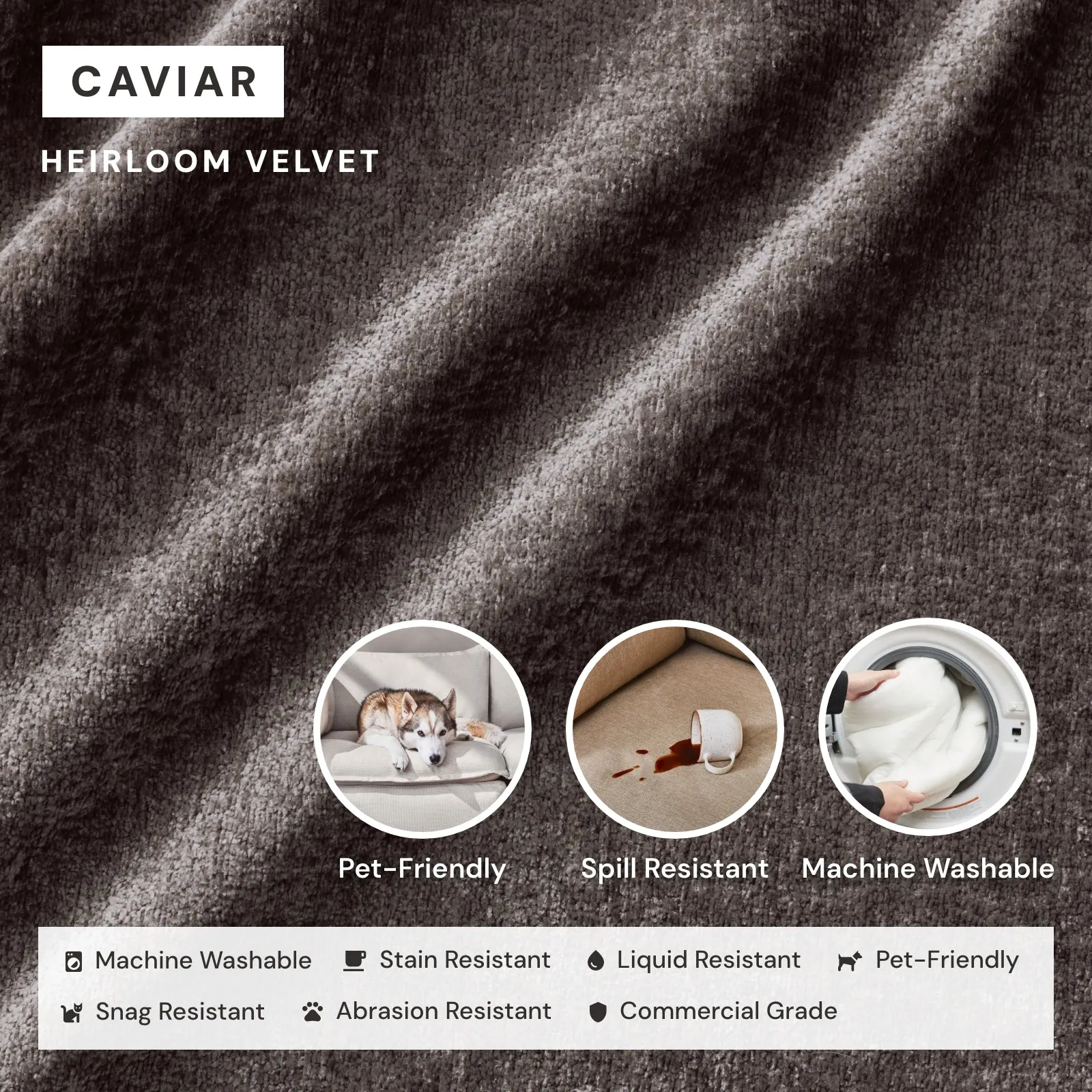 Elevate Comfort Layer for 7-Seater Corner Sectional   Bench Ottoman in Caviar