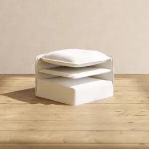 Elevate Comfort Layer for 8-Seater Open-Ends U-Sectional   Ottoman in Powder