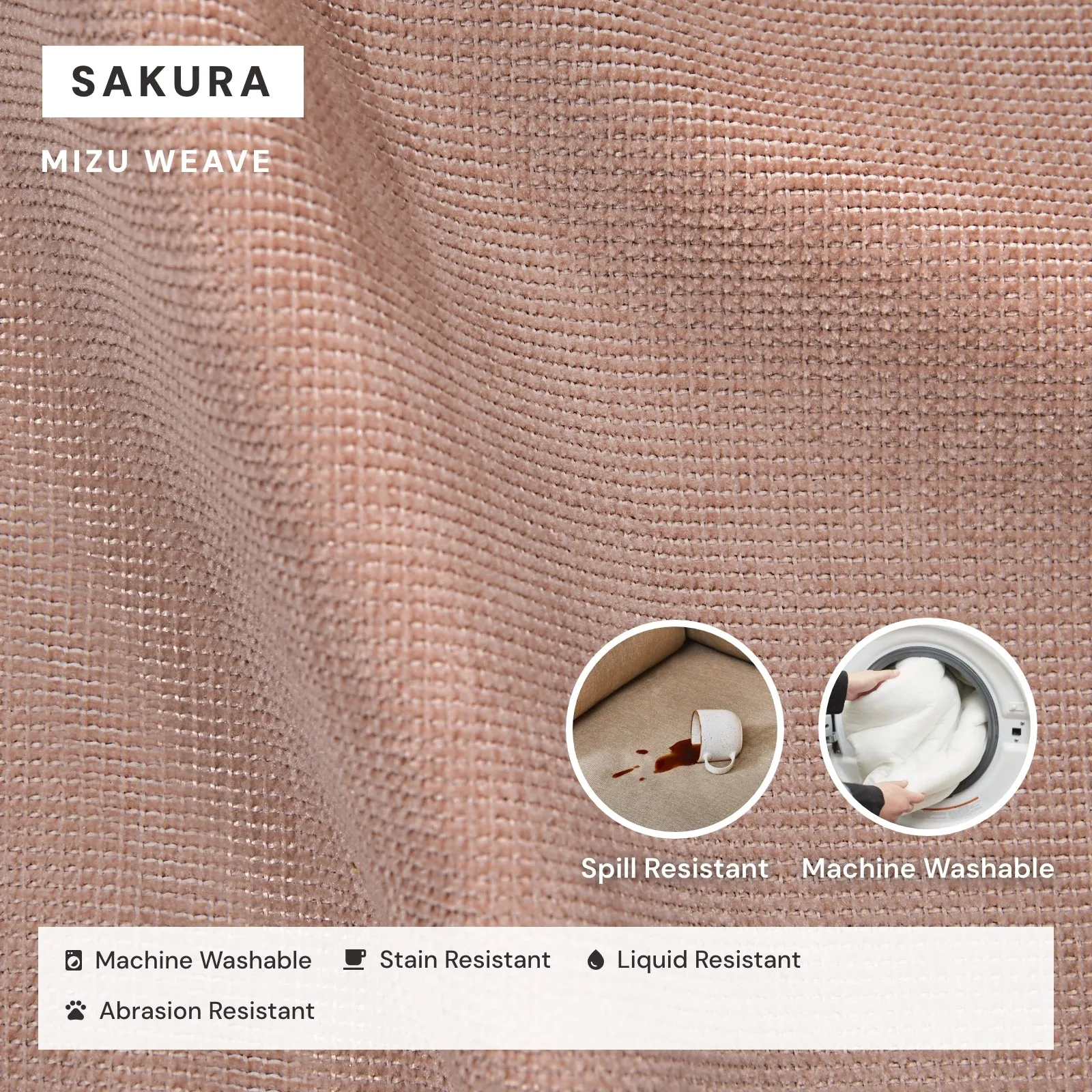 Elevate Comfort Layer for 9-Seater U-Sectional in Sakura