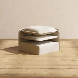 Elevate Comfort Layer Set for 2-Seater | Luxury Velvet in Dune