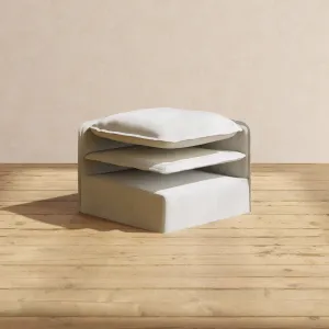 Elevate Comfort Layer Set for 7-Seater U-Sectional   Bench Ottoman | Plush Weave in Cloud