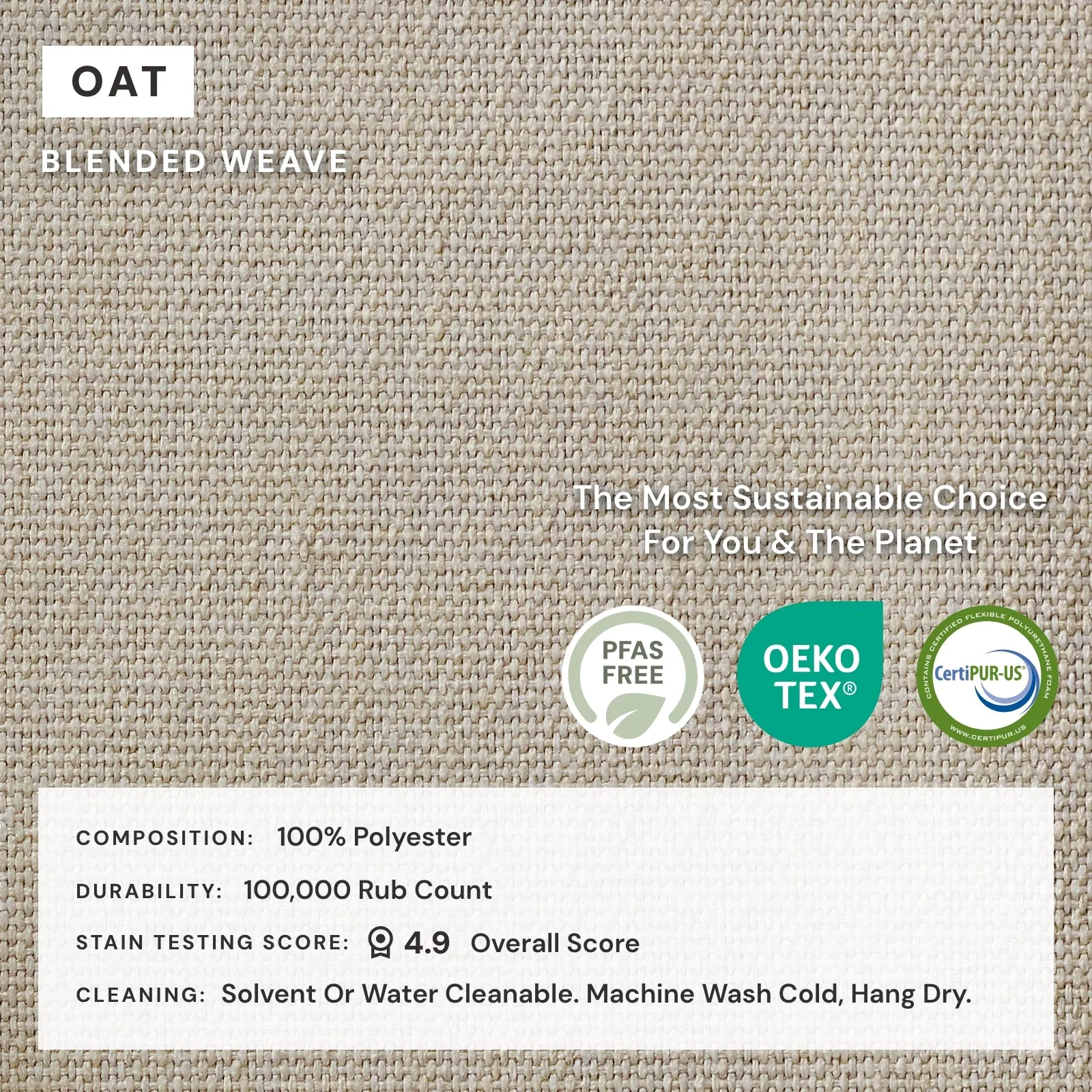 Elevate Comfort Layer Set for Armchair Set | Blended Weave in Oat