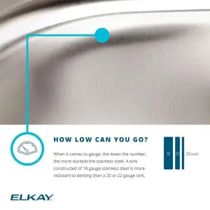 Elkay ESE2020101 Gourmet Sink