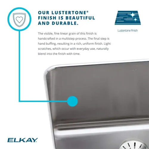 Elkay LRAD2219553 Gourmet Lustertone Sink