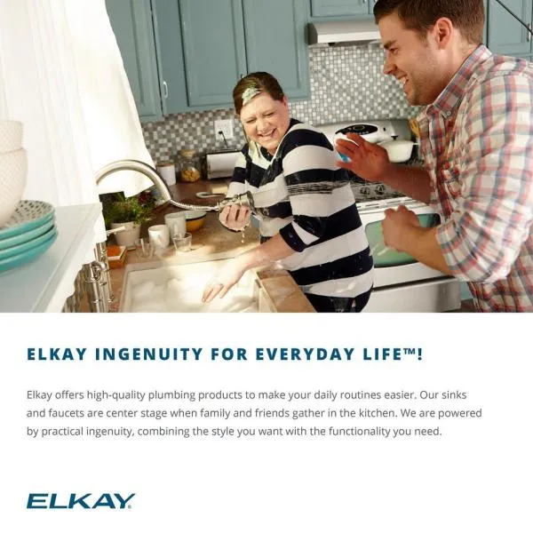 Elkay LRAD2219553 Gourmet Lustertone Sink