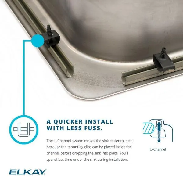 Elkay LRAD2219553 Gourmet Lustertone Sink