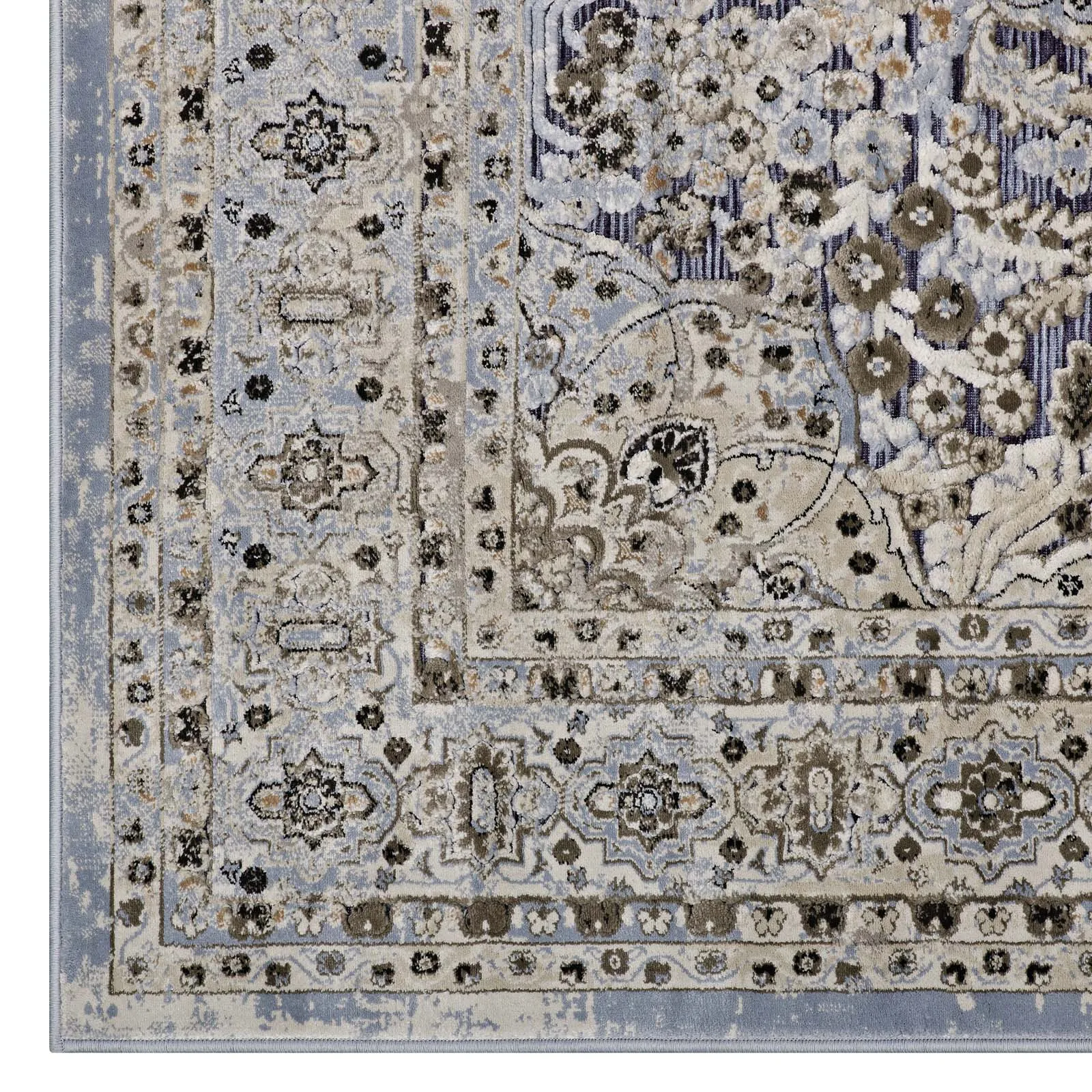 Elqenna Ornate Vintage Floral Turkish Area Rug by Modway