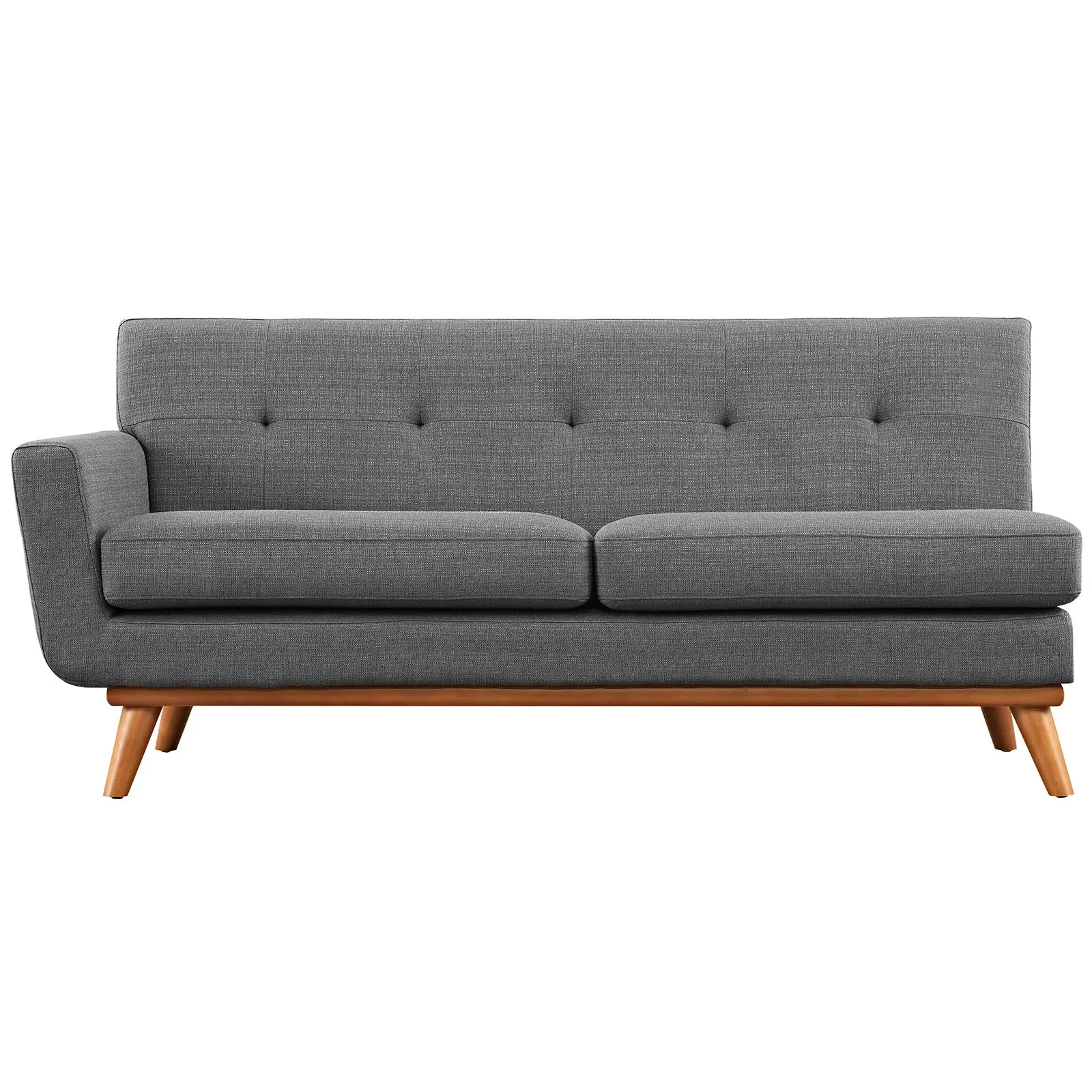 Engage Left-Arm Upholstered Fabric Loveseat by Modway
