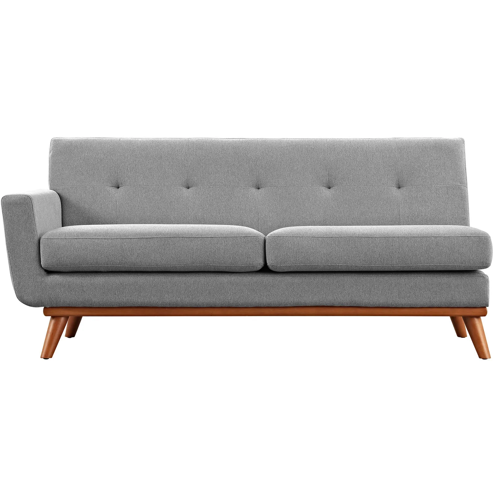 Engage Left-Arm Upholstered Fabric Loveseat by Modway