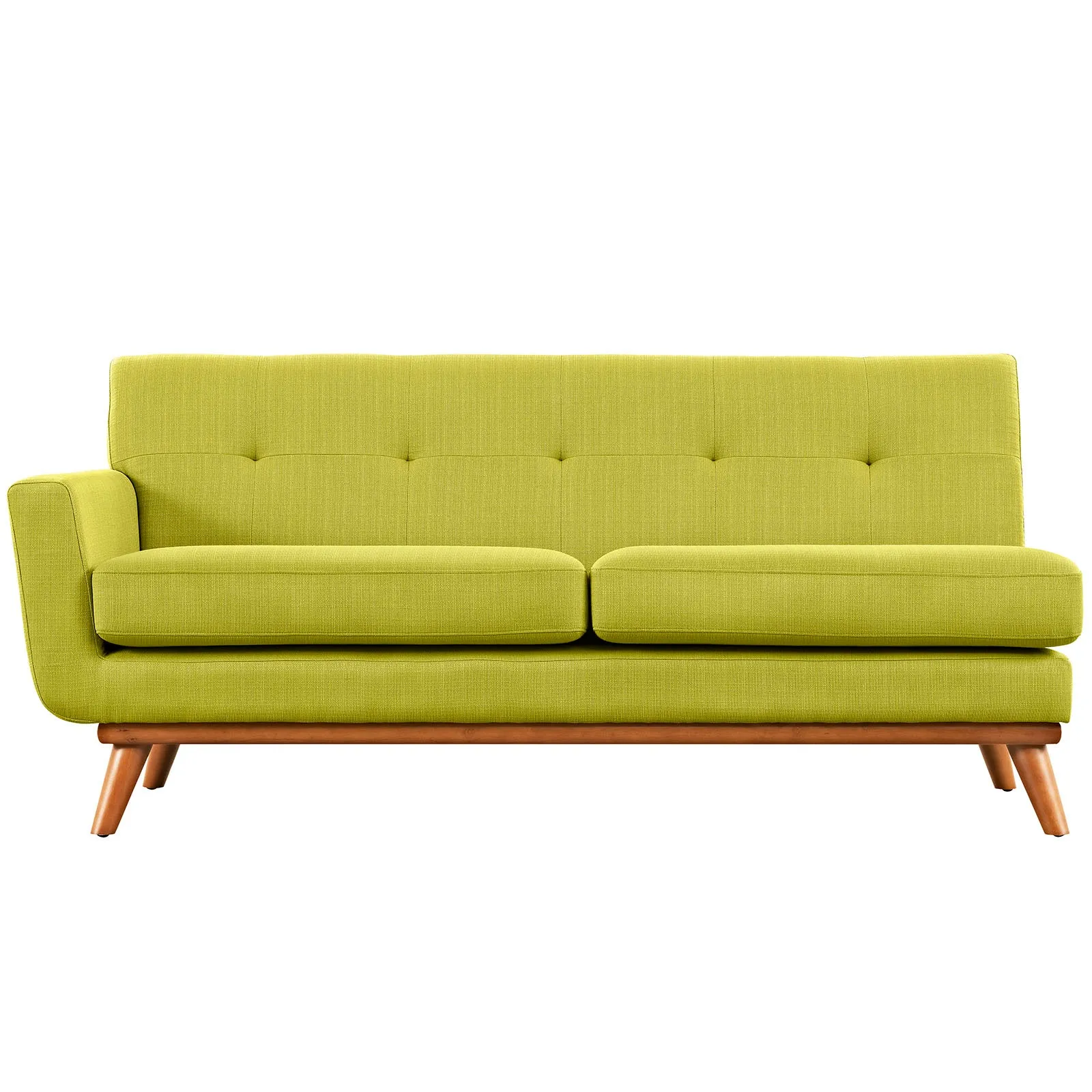 Engage Left-Arm Upholstered Fabric Loveseat by Modway