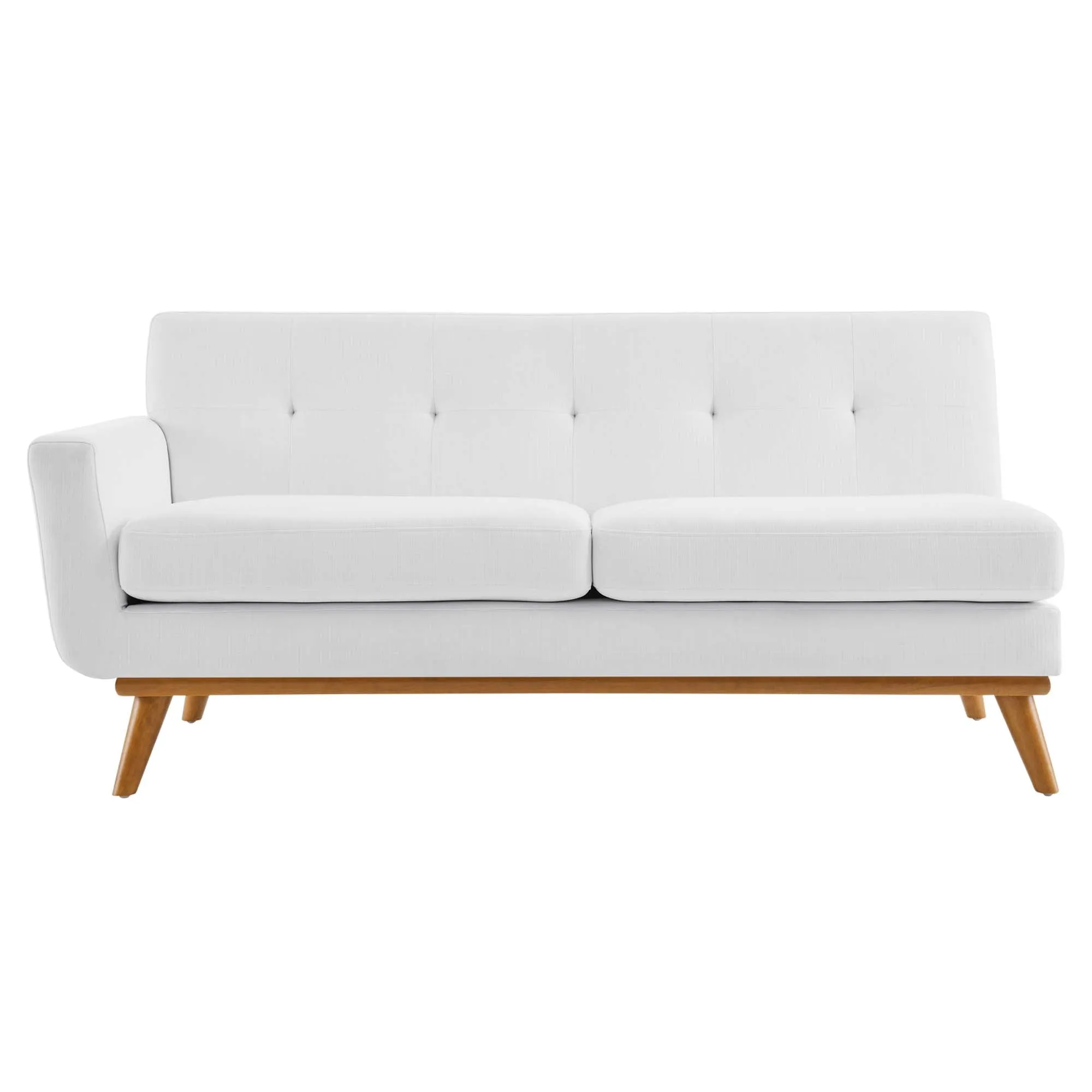 Engage Left-Arm Upholstered Fabric Loveseat by Modway