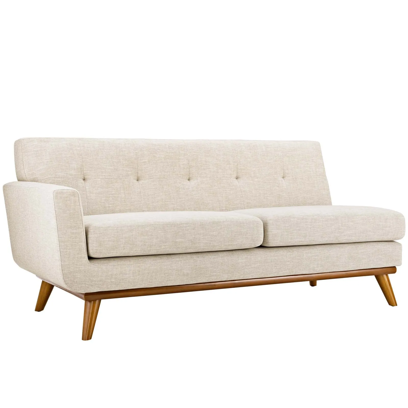 Engage Left-Arm Upholstered Fabric Loveseat by Modway