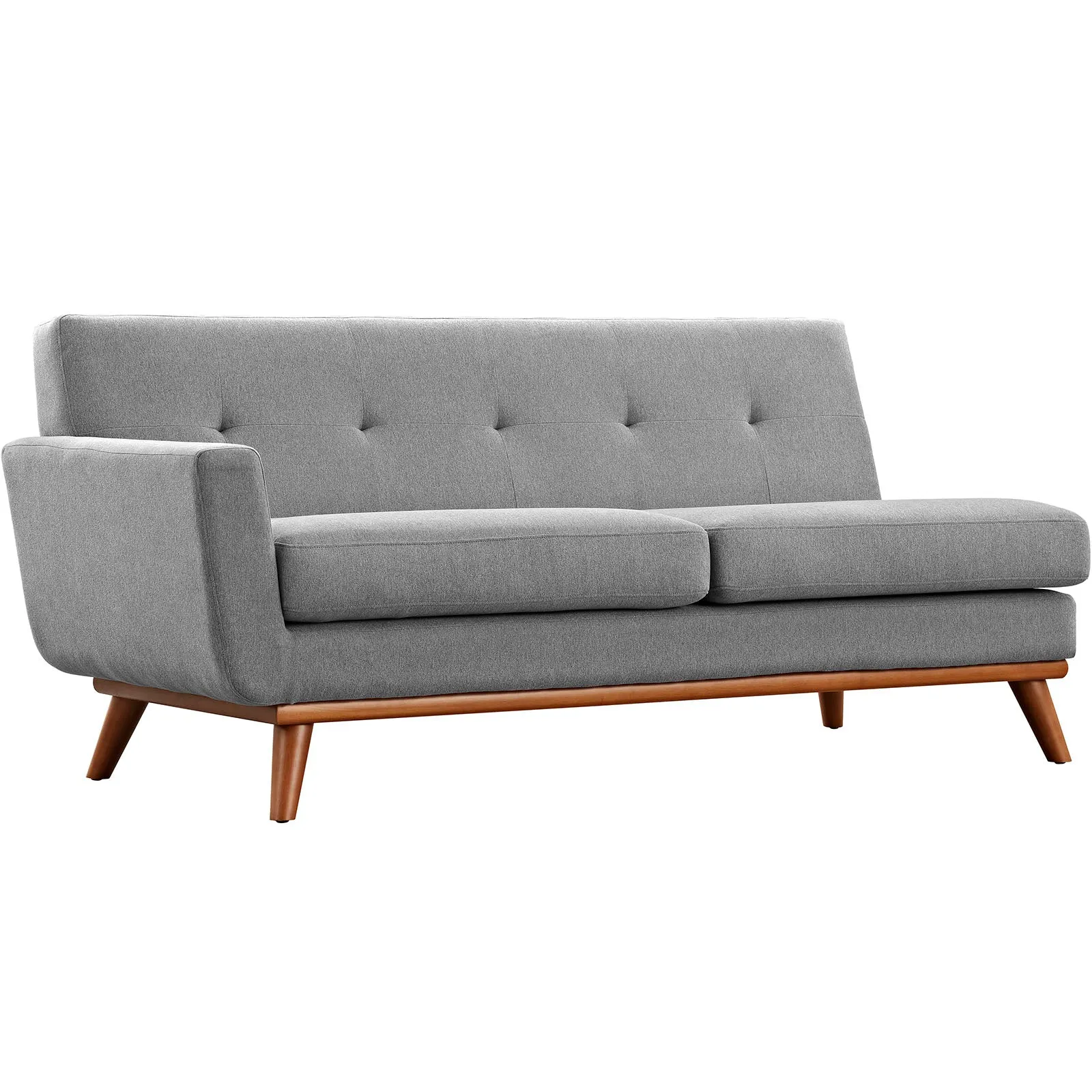 Engage Left-Arm Upholstered Fabric Loveseat by Modway