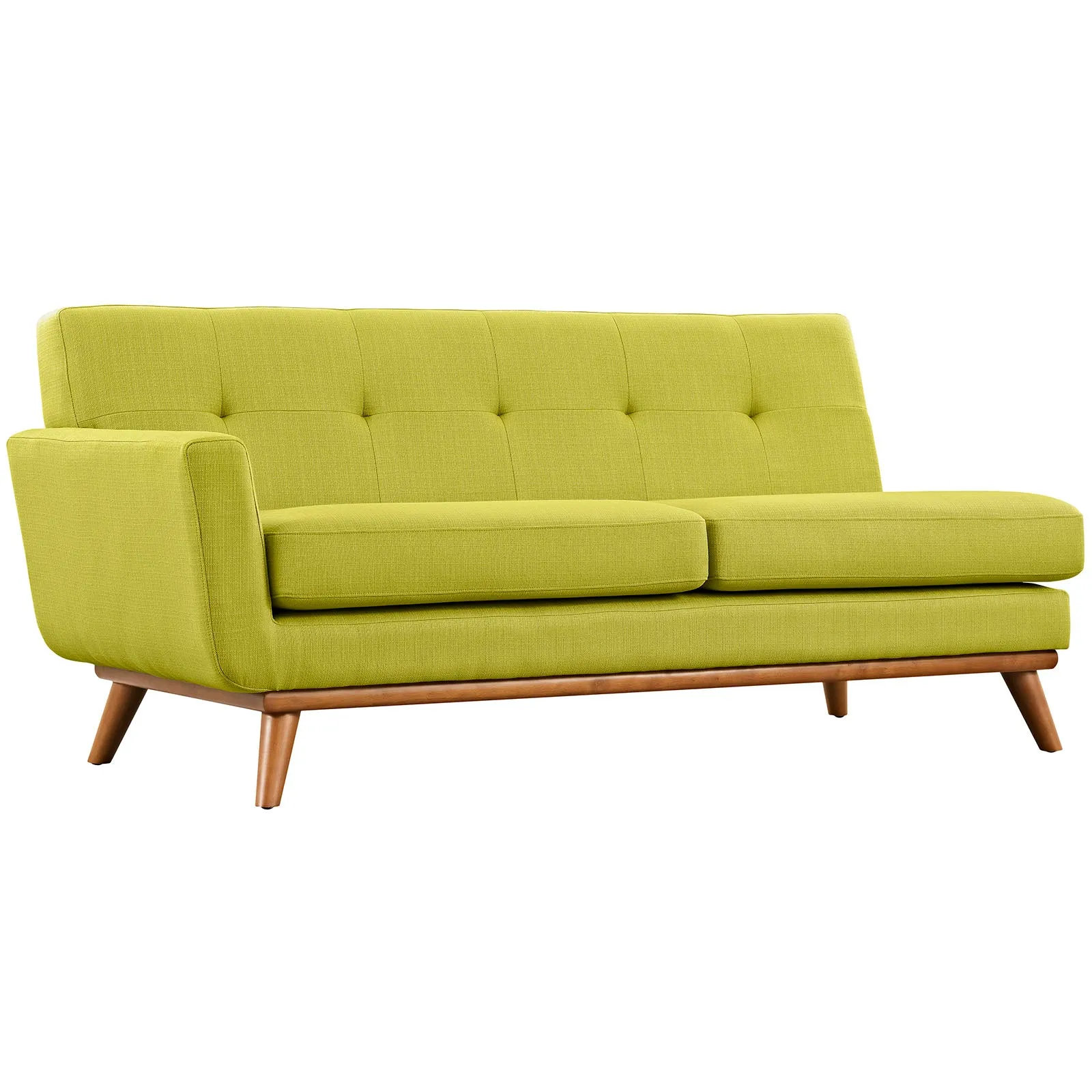 Engage Left-Arm Upholstered Fabric Loveseat by Modway