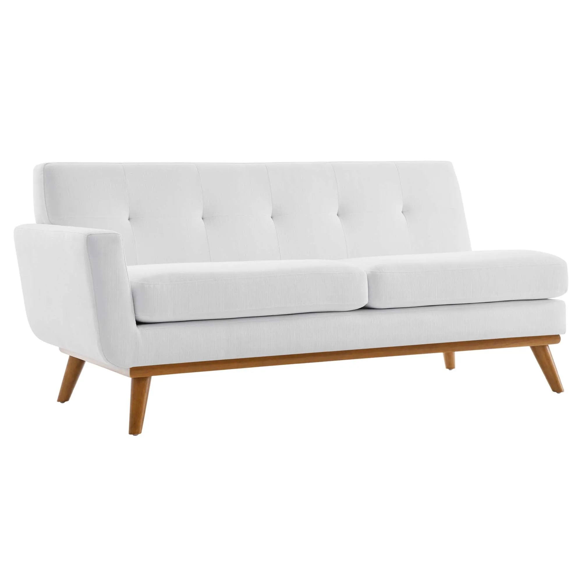 Engage Left-Arm Upholstered Fabric Loveseat by Modway